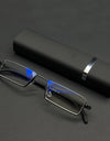 Presbyopic Glasses Man Blue Light Reading Glasses Men Metal Square Glasses