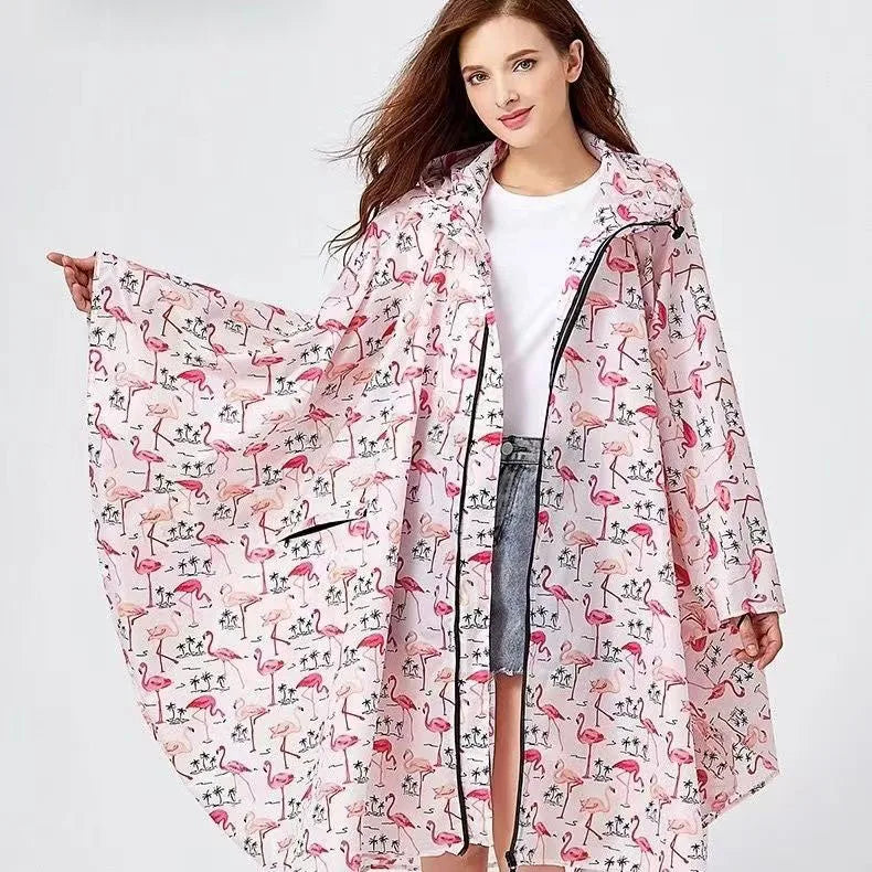 Lightweight Waterproof Rain Poncho with Backpack Coverage for Hiking and Travel