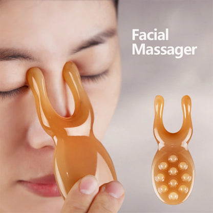 1PC Nose Scraper Beauty Nose Artifact Facial Massage Nose Bridge Lifting Stick Clip Clear Scraping Sha Board