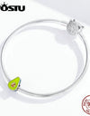 100% 925 Sterling Silver Chocolate Cake Charm Biscuit Candy Bead Enamel Pendant