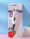 1pc  Cartoon Digital Thermometer Oral Armpit Flexible Tip Waterproof Cute Design Frog Cow Rabbit Bear Duck Rabbit Panda Cow