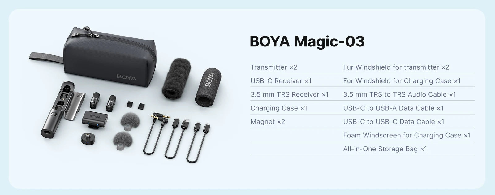 Magic Professional Wireless Lapel Microphone Shotgun/Desktop/Handheld Mic for iPhone Android Camera PC Video Recording