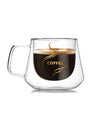 200ml Double Wall Glass Coffee Mug Heat-resistant Espresso Cup Thermo Insulated Cup For Latte Cappuccino Tea Drinkware Set
