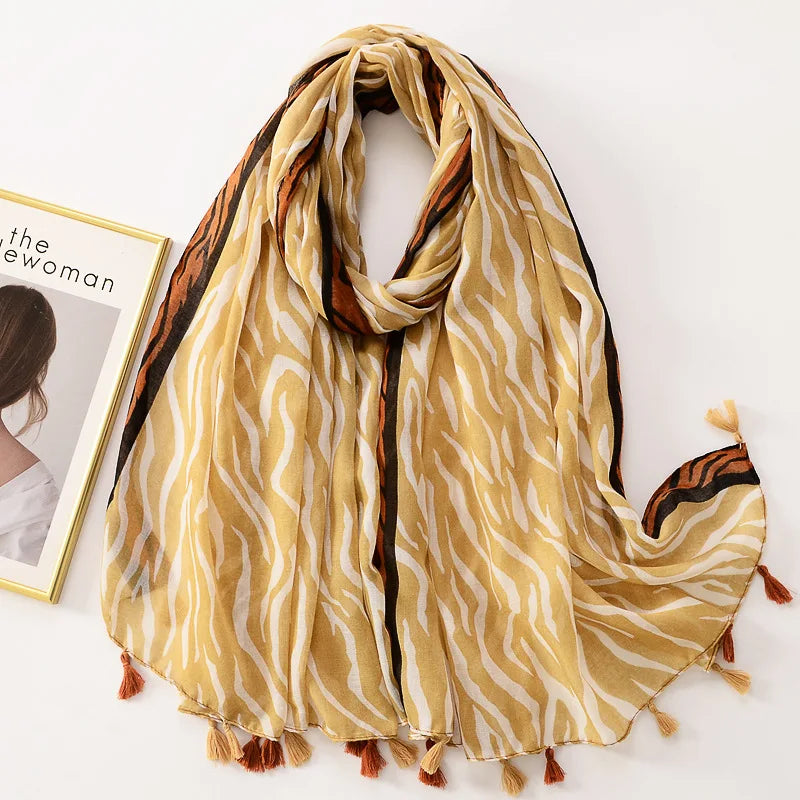 Bandannas Designer Scarf Luxury Scarves Woman Scarf Elegant Women's Shawls For Cotton Veils Bandana Brand