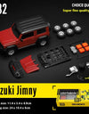 CCA 1:32 Suzuki Jimny Assembly Edition Alloy Diecast Model Assemble Car Toy Ornaments Decorative Trendy Ornament