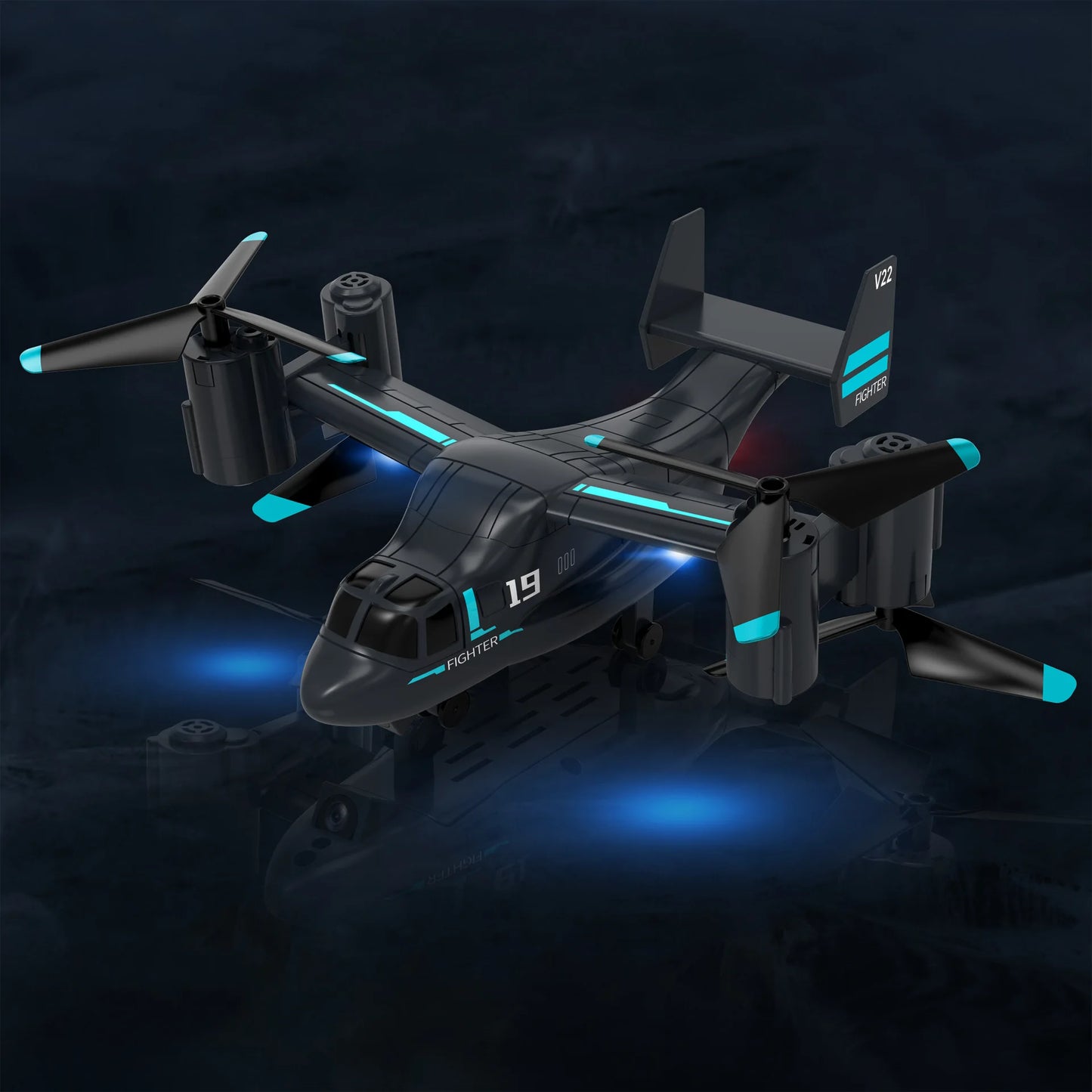 Remote Control Helicopter Drone 480P Camera Fighter UAV Land Air Mode Aircraft Brushless RC Drones for  Plane Toys