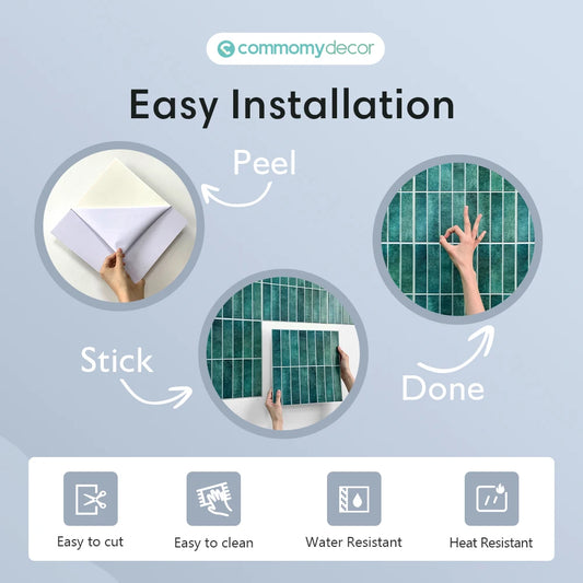 1 pcs 3D Mosaic Peel and Stick Wall Panel Matt Linear Self Adhesive Kitchen Tile Backsplash Bathroom Waterproof Wall Sticker