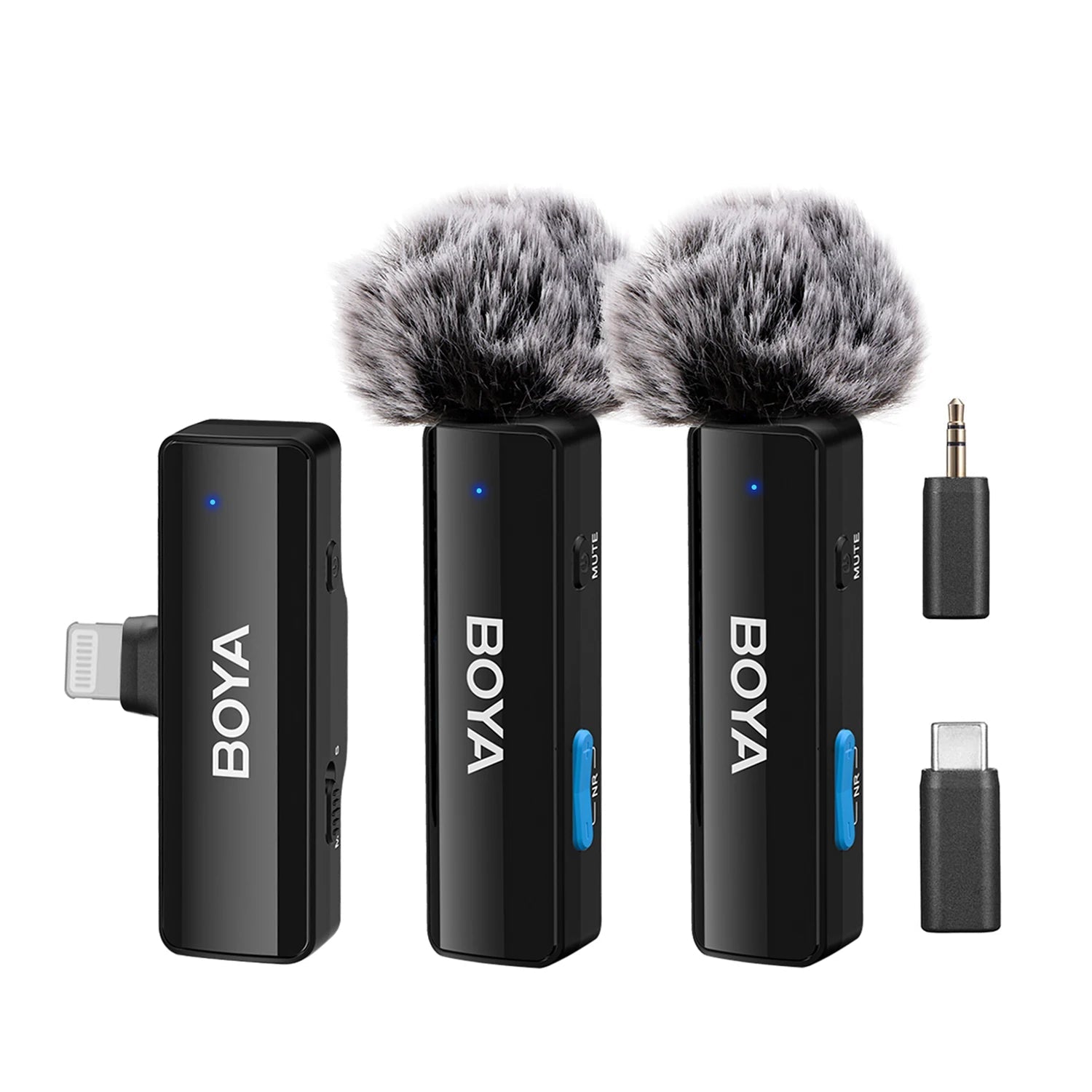 A Wireless Lavalier Microphone for iPhone 15/16 Series OPPO Samsung Xiaomi Go Pro SONY DSLR Cameras Vlog Recording