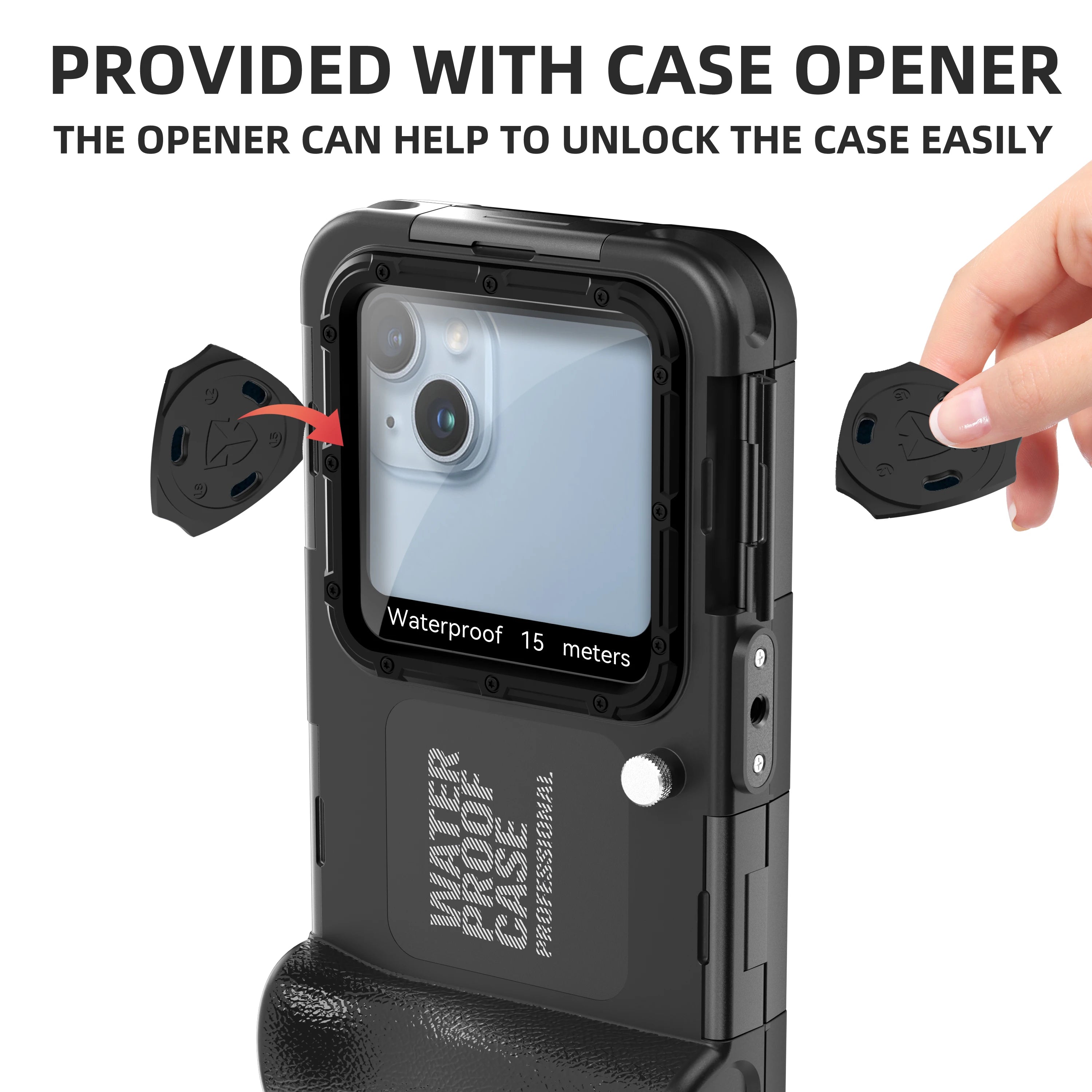 for iPhone series IP68 standard 15M/50ft diving/swimming photography professional diving waterproof phone case