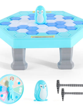 Mini Save The Penguin Penguin Ice Breaking Great Family Funny Desktop Game Kid Toy Gifts Who Make The Penguin Fall Off Lose Game