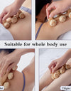 Handheld Massage Roller for Sore Muscle, Wood Therapy Massage Tools, Wooden Fascia Roller for Deep Tissue, Lymphatic Drainage