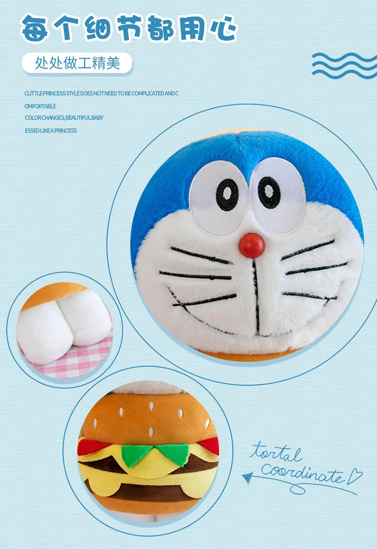 Large Blue Robot Cat Plush Stuffed Doll Toy