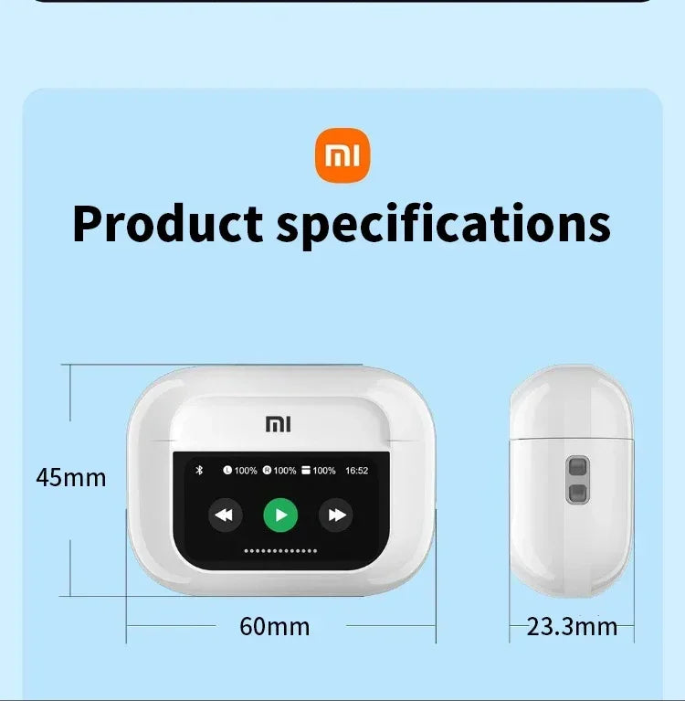 Xiaomi Tour Pro6 ANC Wireless Earbuds LED Screen Noise Cancelling Bluetooth Headphones Sports earphones With Mic For Android iOS