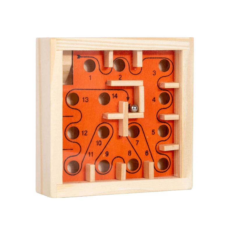 Wooden Balance Rolling Ball Maze Board Puzzle Game