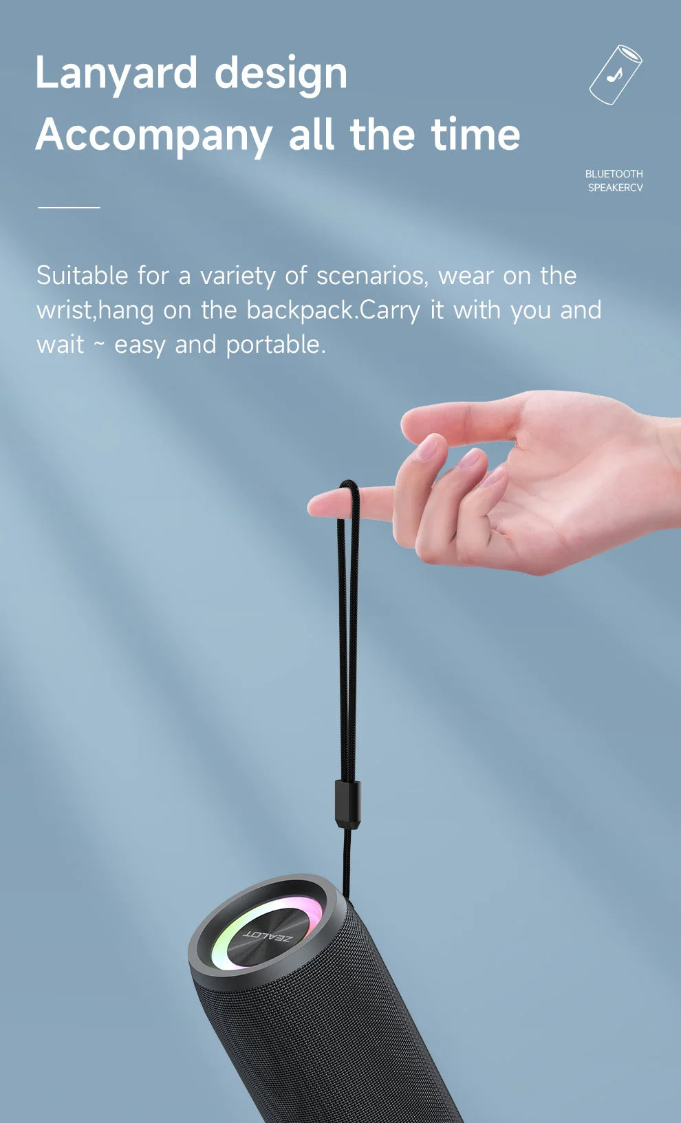 40W High-power Bluetooth Speaker 3D Stereo Bass Bluetooth Speaker Portable IPX5 Waterproof Suitable TWS Boom Box