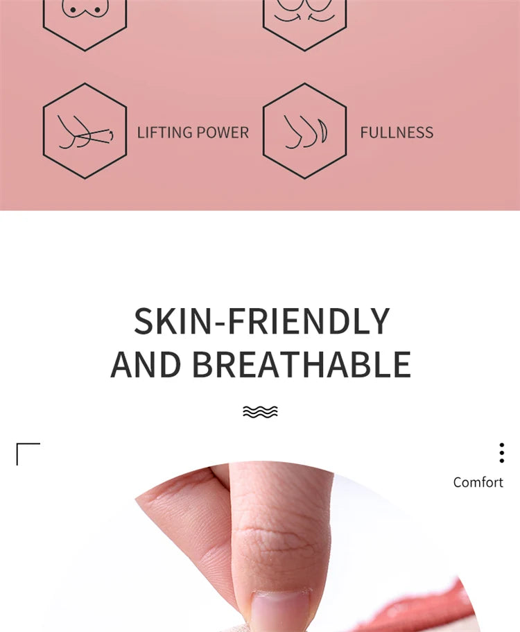 Women’s Push-Up Wire-Free Bra – Comfortable Adjustable Straps Bralette