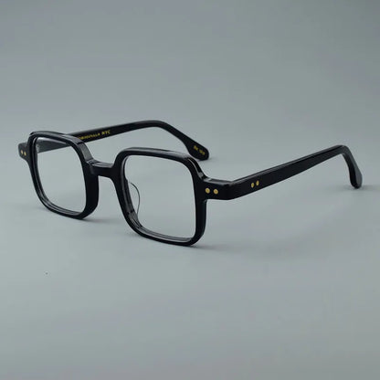 Vintage Acetate Glasses Frame Square Prescription Myopia Eyeglasses Frame Retro Luxury Brand Designer Spectacles