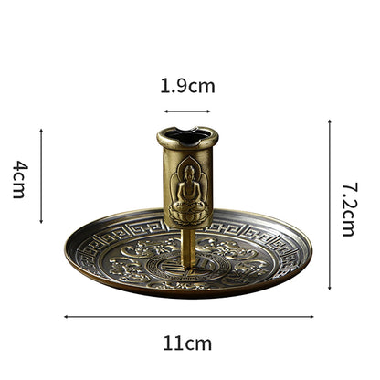 Chinese Style Metal Palo Santo Holder Incense Burner for Palo Santo Sticks Incense Holder Scent Wood Stand and Ash Catche