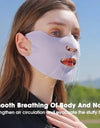 1PC Anti-uv UPF50+ Ice Silk Sunscreen Mask Traceless Summer Outdoor Sports Face Mask Breathable Exposed Mouth Nose Golf Mask
