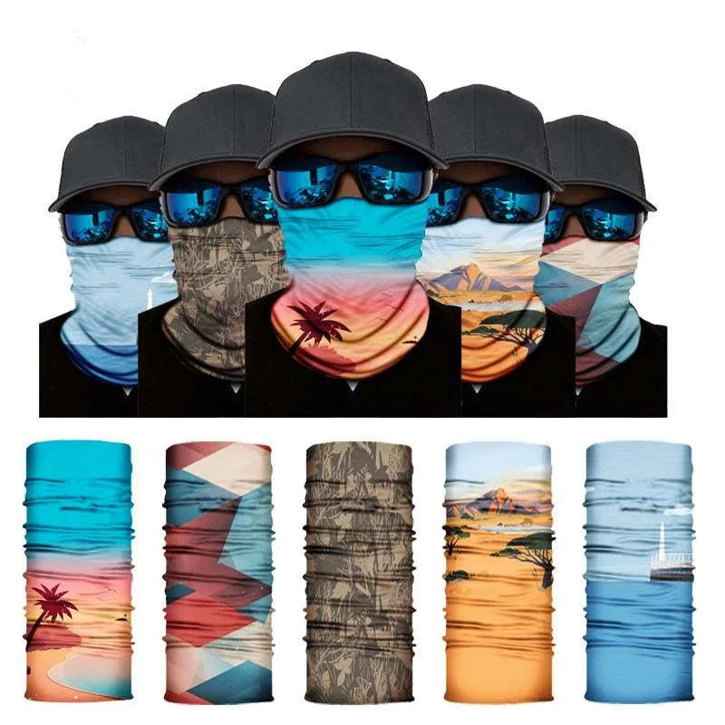 Hiking Scarves Summer Windproof Sunscreen Scarf Sports Riding Quick-drying Mask Seamless Magic Bandana