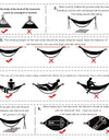 Cotton Hammock Brazilian Double Hammock Hiking Camping Soft Comfortable Fabric Canvas Hammock for Patio Porch Garden Backyard