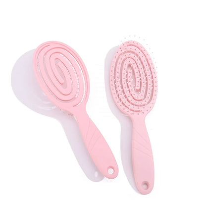 Oval Hollow Ventilated Comb Anti-static Massage Scalp Beauty Smoothing Hair Styling Tools Hair Brush  Hair Accessories