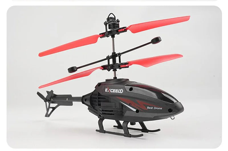 2 Channel Gesture Control Suspension Helicopter RC Remote Induction Aircraft With Charging LED Light Toy for Boys