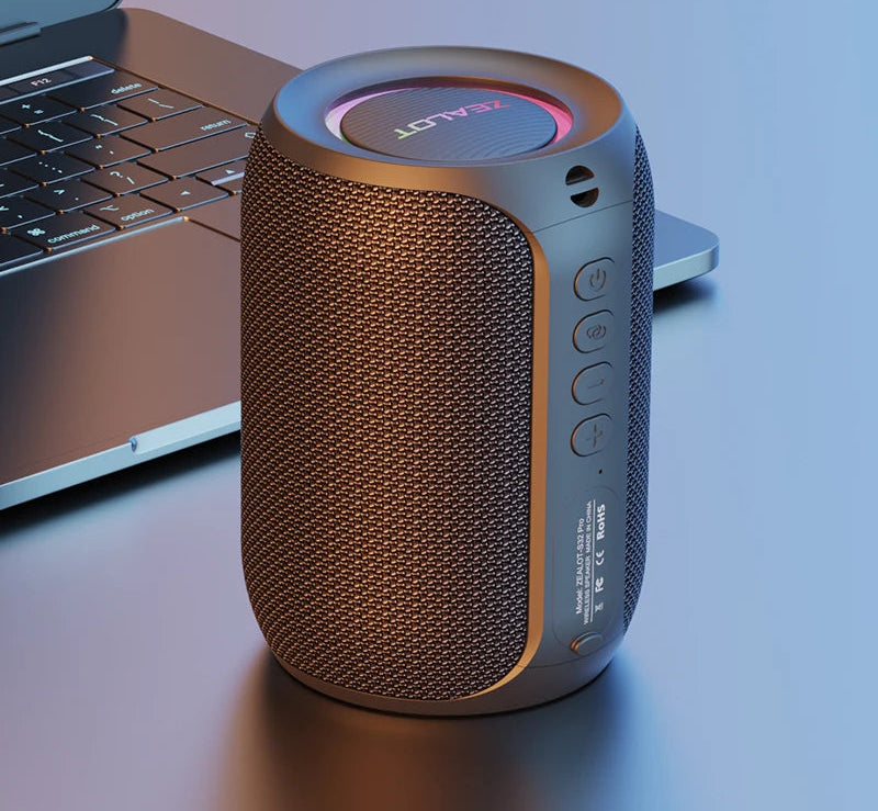 Powerful Bluetooth Speaker, Bass Wireless, LED Light, Outdoor Speakers, Subwoofer, Waterproof Sound Box Support