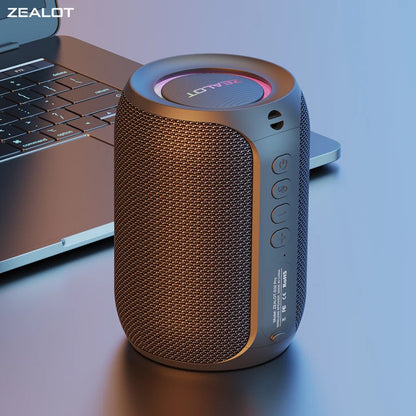 Zealot-S32PRO Powerful Bluetooth Speaker, Bass Wireless, LED Light, Outdoor Speakers, Subwoofer, Waterproof Sound Box Support