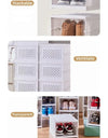1/3/6 Layers Foldable Shoe Rack Organizer Transparent Sneaker  Simple assembly Dustproof Stackable Shoe Storage With Cover