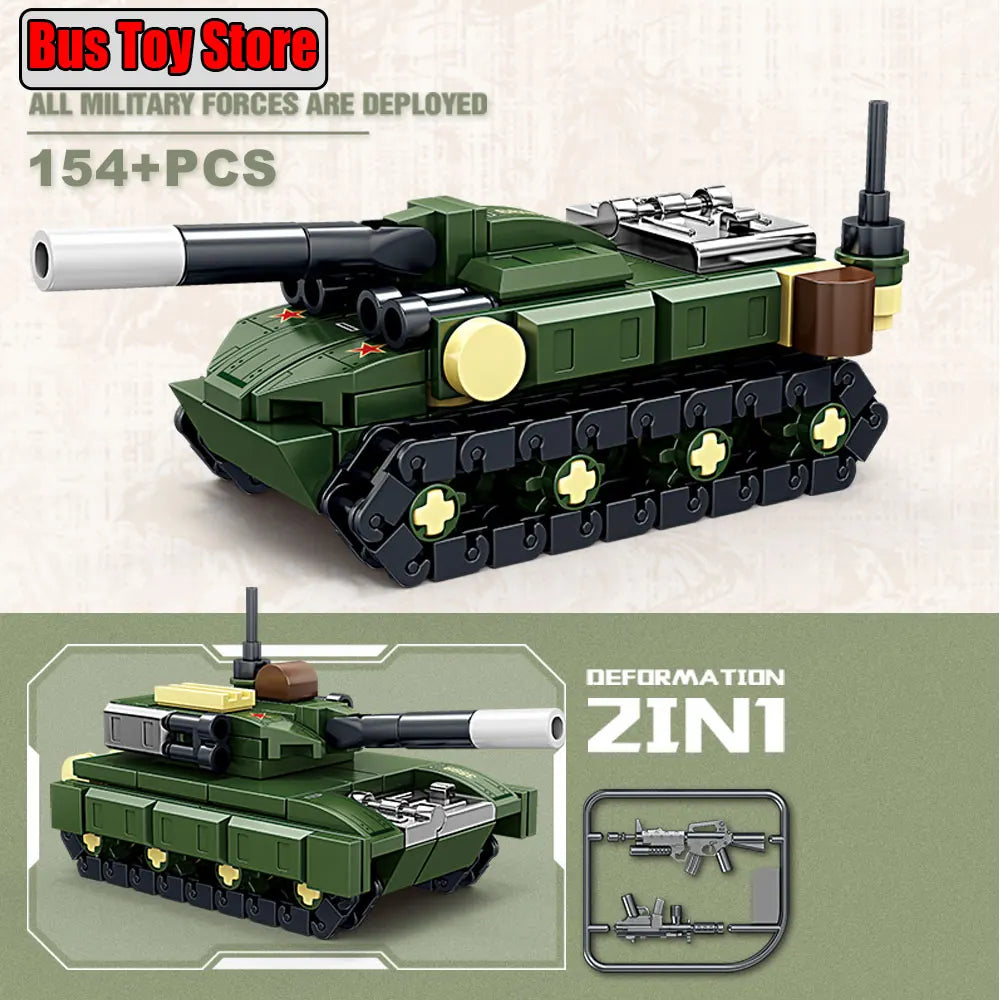 Aircraft Tank Aircraft Carrier MODERN EOLIPMENT MODERN WAR INFORMATION WW2 Military Model Building Blocks Bricks for Boy