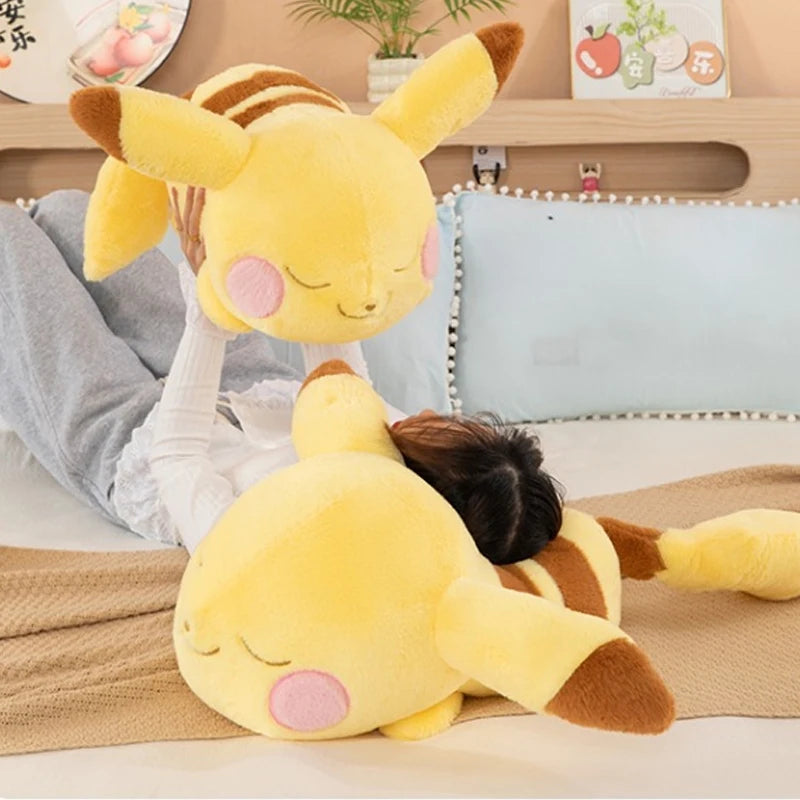 40/70cm Cartoon Large Pikachu Pillow Pokemon Plush Toys Doll Cute Pokémon Ornament Stuffed Plushie Pikachued Gift for Children