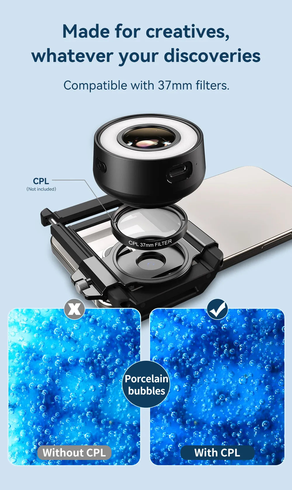120X Jewelry Microscope Lens with LED and UV Light