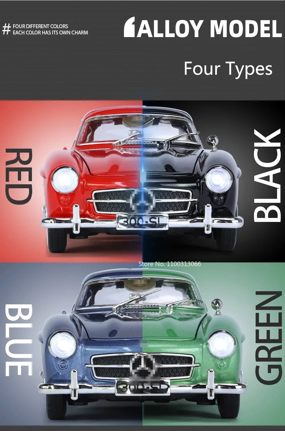 1:24 Scale 300SL GLE350 Toy Sports Car Model Music Light Pull Back Doors Opened Off-road Vehicle Models Ornament Gifts