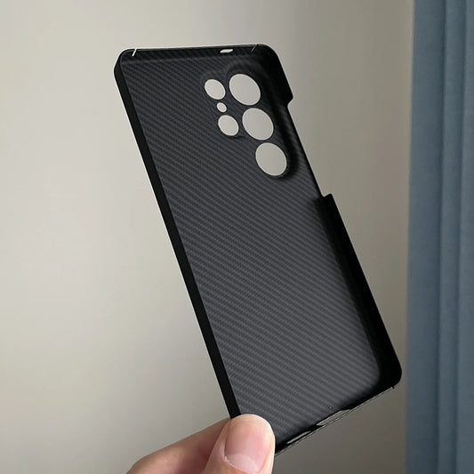 Carbon Fiber Case for Samsung Galaxy S26 Ultra – Ultra-Thin 1500D / 600D Aramid Fiber Non-Slip Lightweight Protective Cover
