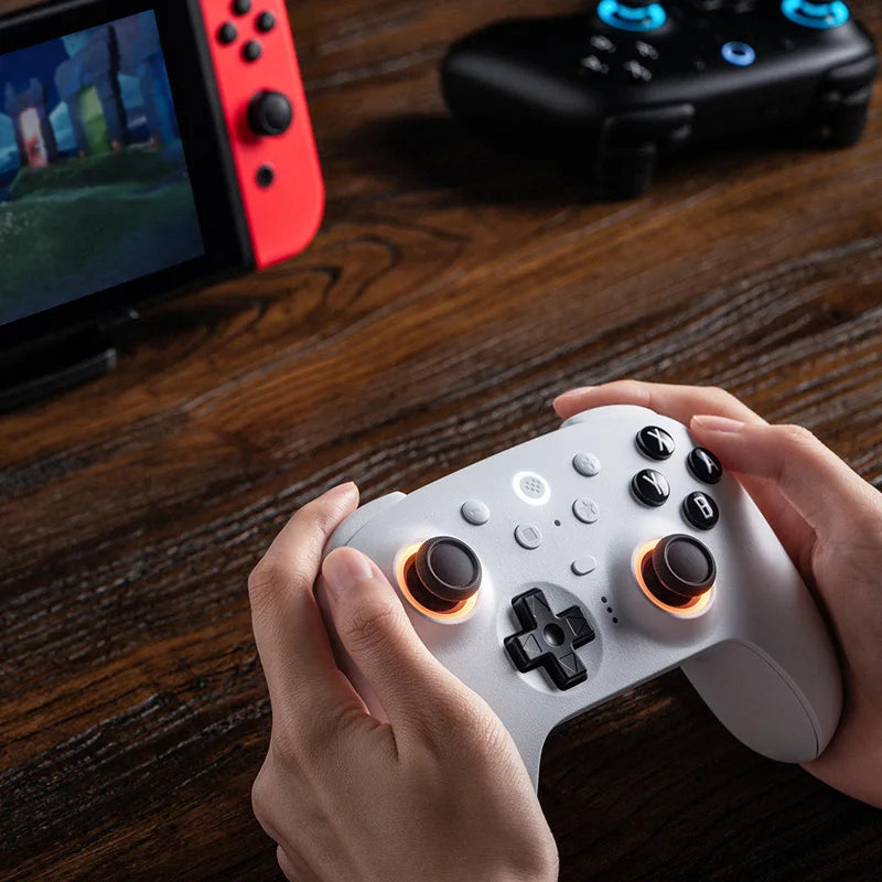 Wireless Gaming Controller with TMR Joysticks Motion Control and Charging Dock for Nintendo Switch and PC