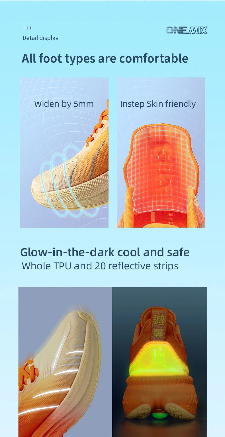 Cushioning Running Shoes For Men Suitable Heavy Runners Lace Up Sports Women Non-slip Outdoor Athletic Male Sneakers