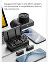 Wireless Microphone Lavalier MIC for iPhone 16 15 Pro（Max） Camera Sound Recording Real-time Monitoring  J12 Upgrade
