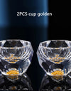 Diamond Cutting Crystal Liquor Glasses Set With Wine Dispenser Vodka Shot Glass Wine Glasses Whiskey Spirits Sake Brandy Teacup