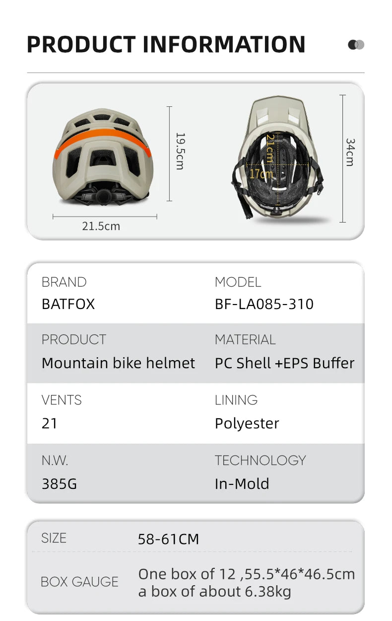 Premium Lightweight MTB Cycling Helmet With Adjustable Fit