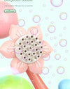 Children's Sunflower Bubble Toy Handheld Bubble Boy Girl Outdoor Gift Toy (excluding Bubble Liquid And Battery)