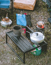 Outdoor Folding Multifunctional Table Picnic Camping Desk Portable Aluminum Small Table Windshield Picnic