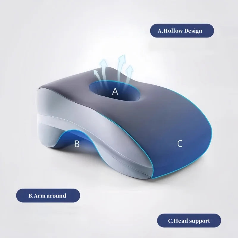 Memory Foam Cervical Pillow Ergonomic Neck Support Orthopedic Sleeping Pillow for Office Home Nap Pain Relief Comfort Pillow