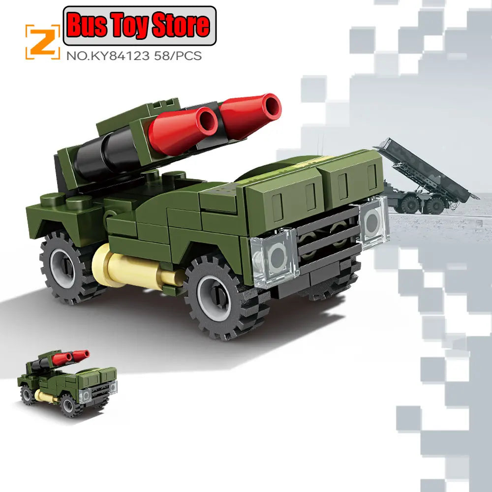 BMPT Terminator Tank KV-2 T-34 Tiger I WW2 Military Classic Model Building Blocks Bricks Boy  Toys for Christmas Gifts