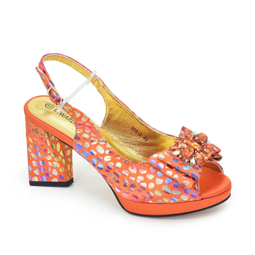 Design Women Shoes and Bags To Match Set Nigeria Party Crystal Butterfly-knot Women Pumps African Matching Shoes and Bags