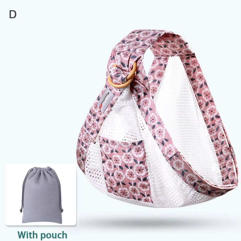 Wrap  Sling Dual Use  Nursing Cover Carrier Mesh Fabric Breastfeeding Carriers Up To 130 Lbs (0-36M)