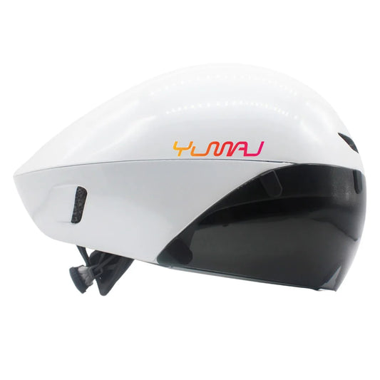 Aerodynamic Triathlon Cycling Helmet With Magnetic Goggles