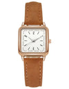 Fashion Simple Quartz watch for Women Wristwatches Ladies Red Leather Business Students Casual Watch