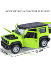 1:24 SUZUKI Jimny Alloy Car Model Diecasts Metal Off-Road Vehicles Car Model Simulation Sound and Light Collection Toy Gift