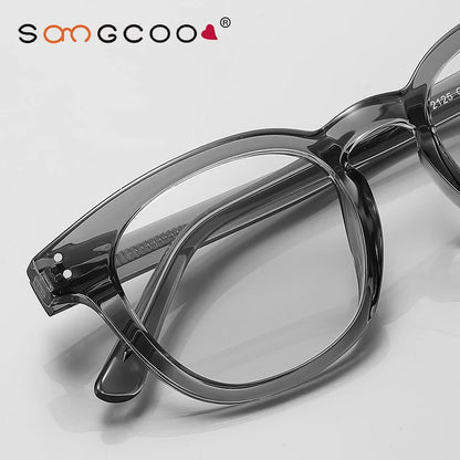 HONGMEI Stylish Square Frame Men and Women Simple Design Anti-blue Light Reading Optica Eyeglasses Myopia Can Be Customized